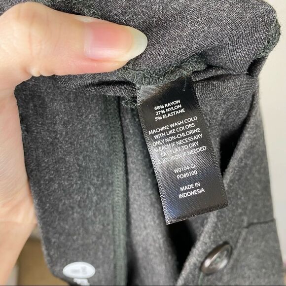 (M Long) Betabrand Charcoal Boot Cut Dress Pant Yoga Pants - Picture 6 of 6